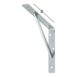 Vormann Stegkonsole L.500mm H.330mm B.30mm S.4mm verz.Trgf.200kg Vormann Stegkonsole L.500mm H.330mm B.30mm S.4mm verz.Trgf.200kg