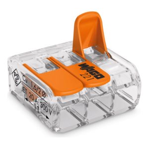 WAGO GmbH& Co. KG Compact-Verbindungsklemme 3-Leiter bis 4qmm 221-413