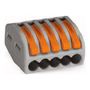 WAGO GmbH& Co. KG Verbindungsklemme 5×0,8-4qmm gr 222-415 WAGO GmbH& Co. KG Verbindungsklemme 5×0,8-4qmm gr 222-415