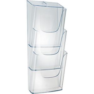 Wand-Prospekthalter, 3 Fächer, A4 Wand-Prospekthalter, 3 Fächer, A4