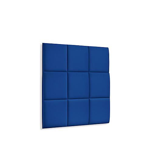 Wandpaneele m. Magnetbefestigung, B 604 x T 604 x H 47 mm, versch. 9 Square-Design, azurblau