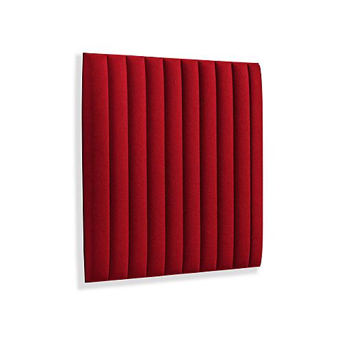 Wandpaneele m. Magnetbefestigung, B 604 x T 604 x H 47 mm, versch. Stripes-Design, feuerrot