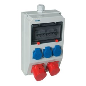 Wandstromverteiler Ku 2xCEE 16A 400Veckdosen 230V VOTHA 2Sicherungen Wandstromverteiler Ku 2xCEE 16A 400Veckdosen 230V VOTHA 2Sicherungen