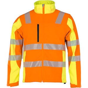 Warnschutz-Softshelljacke ‚Robin‘, orange/gelb, 3XL Warnschutz-Softshelljacke ‚Robin‘, orange/gelb, 3XL