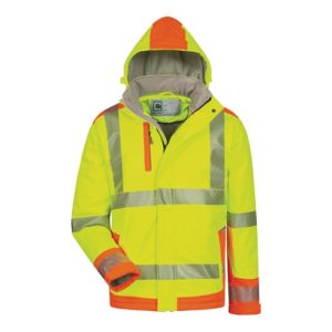 Warnschutzsoftshelljacke Rickmer Gr.L gelb/orange FELDTMANN