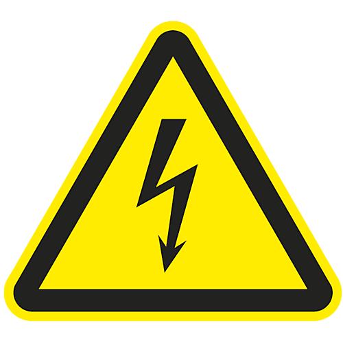 Warnzeichen 'Warnung vor elektrischer Spannung', Folie