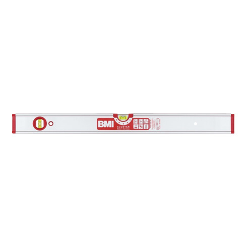 Wasserwaage ALUSTAR 100cm Alu.silber ± 0,5 mm/m m.Magnet BMI
