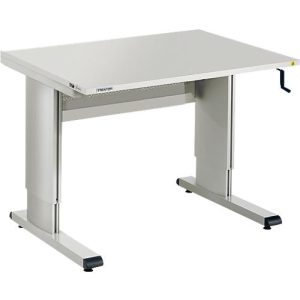 WB-Arbeitstisch mit HandkurbelTreston Arbeitstisch Serie WB, mit Handkurbel, höhenverstellbar, WB-Arbeitstisch mit HandkurbelTreston Arbeitstisch Serie WB, mit Handkurbel, höhenverstellbar,