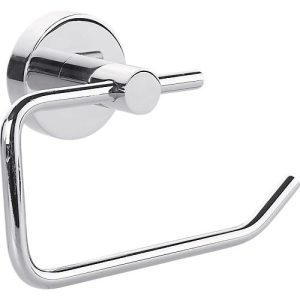 WC-Rollenhalter tesa® SMOOZ, ohne Deckel, verchromt, ohne Bohren, inkl. Klebelösung, starker Halt, B 140 x T 50 x H 100 mm WC-Rollenhalter tesa® SMOOZ, ohne Deckel, verchromt, ohne Bohren, inkl. Klebelösung, starker Halt, B 140 x T 50 x H 100 mm