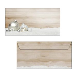 Weihnachts-Umschlag ‚Cozy Christmas‘, 90 g Spezialpapier, DIN lang (110×220 mm), gummiert, Inkjet- & Laserdrucker, 50 Stück Weihnachts-Umschlag ‚Cozy Christmas‘, 90 g Spezialpapier, DIN lang (110×220 mm), gummiert, Inkjet- & Laserdrucker, 50 Stück