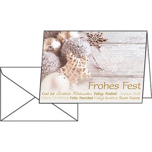 Weihnachtskarten Christmas Feeling, DIN A6, Glanzkarton, inkl. Umschlag, 25 Stück Weihnachtskarten Christmas Feeling, DIN A6, Glanzkarton, inkl. Umschlag, 25 Stück