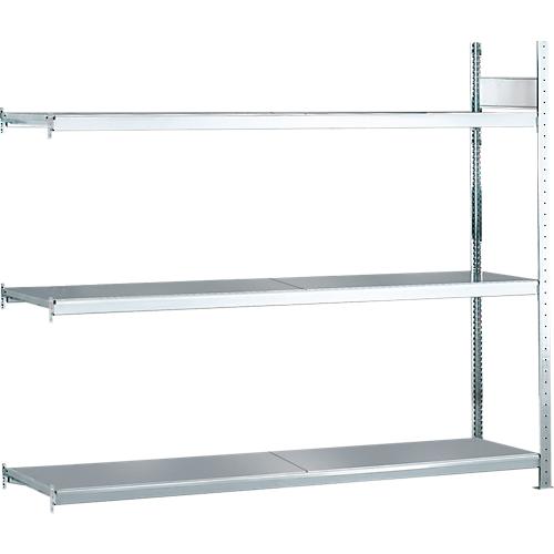 Weitspannregal Anbauregal WS2000 - H2000 x B1500 x T400 mm, 3 Ebenen, Stahl