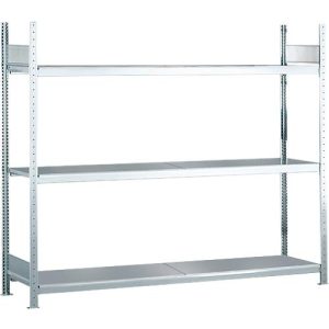 Weitspannregal Grundregal WS2000 – H2000 x B2000 x T800 mm, 3 Ebenen, Stahl Weitspannregal Grundregal WS2000 – H2000 x B2000 x T800 mm, 3 Ebenen, Stahl