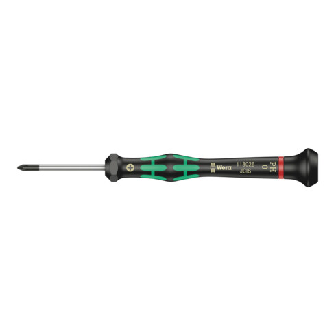 Wera 2050 PH Elektroniker-Kreuzschlitzschraubendreher, PH 0 x 40 mm