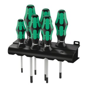 Wera 367/6 TORX Schraubendrehersatz Kraftform Plus TORX + Rack, 6-teilig Wera 367/6 TORX Schraubendrehersatz Kraftform Plus TORX + Rack, 6-teilig