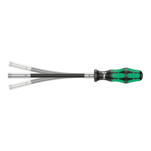 Wera 393 S Bits-Handhalter extra slim mit flexiblem Schaft, 1/4 Zoll x 173,5 mm