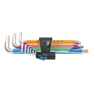 Wera 3950/9 Hex-Plus Multicolour HF Stainless 1 Winkelschlüsselsatz, metrisch, Edelstahl, mit Haltefunktion, 9-teilig Wera 3950/9 Hex-Plus Multicolour HF Stainless 1 Winkelschlüsselsatz, metrisch, Edelstahl, mit Haltefunktion, 9-teilig