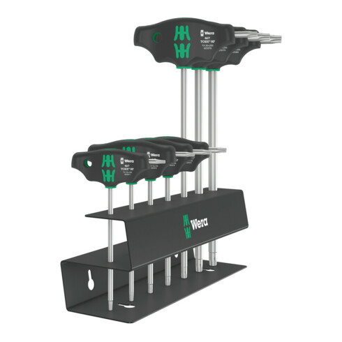 Wera 467/7 TORX HF Set 2 Schraubendrehersatz Quergriff TORX Schraubendreher mit Haltefunktion, 7-teilig