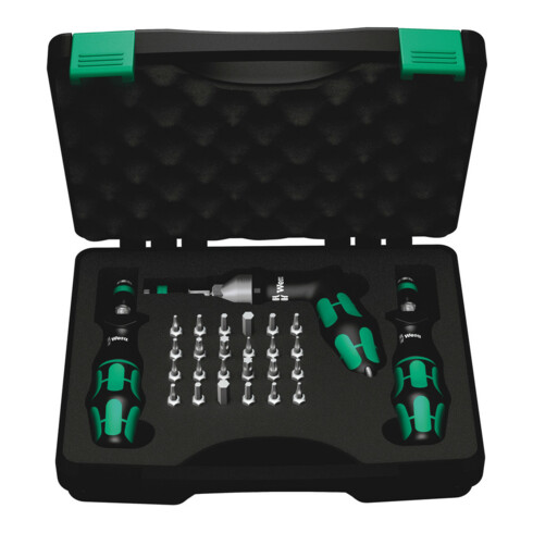 Wera 7440/41/42 Kraftform Drehmomentschraubendreher-Satz 0,3-6,0 Nm, 27-teilig