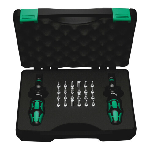 Wera 7440/41 Kraftform Drehmomentschraubendreher-Satz 0,3-3,0 Nm, 26-teilig
