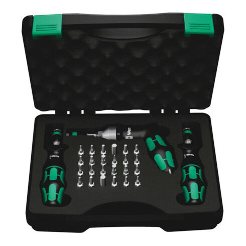 Wera 7445/46/47 Kraftform Drehmomentschraubendreher-Satz 2,5-55,0 in.lbs., 27-teilig