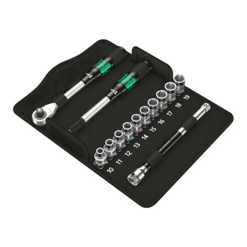 Wera 8006 SC 1 Zyklop Hybrid-Knarrensatz, 1/2"-Antrieb, metrisch, 13-teilig