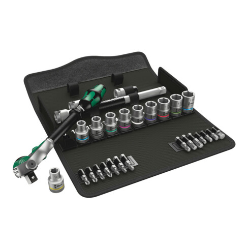 Wera 8100 SC 6 Zyklop Speed-Knarrensatz, 1/2"-Antrieb, metrisch, 28-teilig