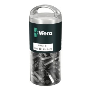 Wera 851/1 Z DIY 100 Bits, PH 2 x 25 mm, 100-teilig Wera 851/1 Z DIY 100 Bits, PH 2 x 25 mm, 100-teilig