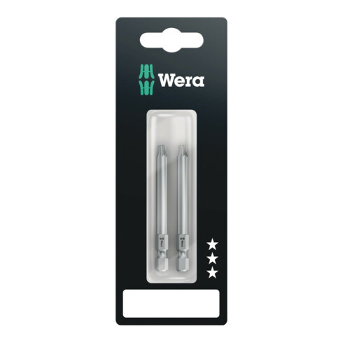 Wera 867/4 Z TORX BO Bits mit Bohrung SB, TX 20 x 70 mm, 2-teilig