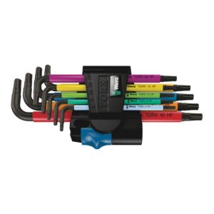 Wera 967/9 TX Multicolour HF 1 Winkelschlüsselsatz mit Haltefunktion, 9-teilig