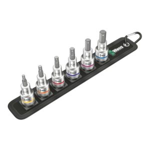 Wera Belt C 2 Zyklop Bitnuss-Satz Innensechskant, mit Haltefunktion, 1/2″-Antrieb, 6-teilig Wera Belt C 2 Zyklop Bitnuss-Satz Innensechskant, mit Haltefunktion, 1/2″-Antrieb, 6-teilig
