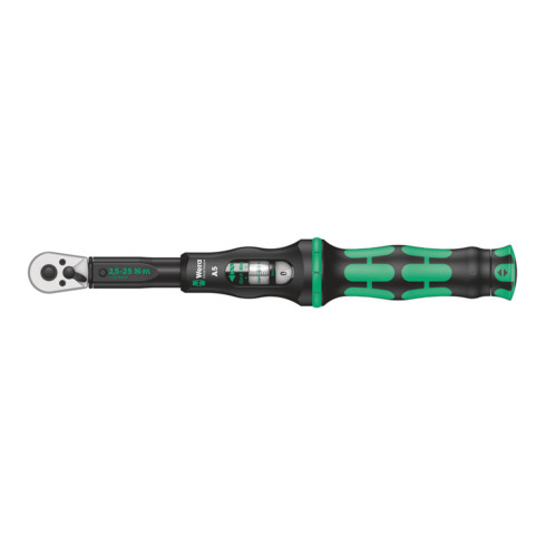 Wera Click-Torque A 5 Drehmomentschlüssel mit Umschaltknarre, 1/4" x 2,5-25 N m