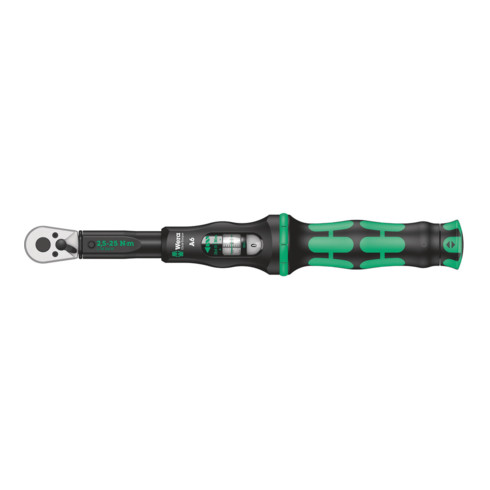 Wera Click-Torque A 6 Drehmomentschlüssel mit Umschaltknarre, 1/4" x 2,5-25 N m
