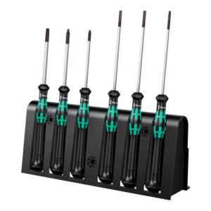 Wera Elektronik-Schraubendreher-Sortiment „Kraftform-Micro“, 6-teilig Wera Elektronik-Schraubendreher-Sortiment „Kraftform-Micro“, 6-teilig