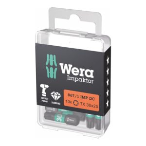 Wera Impaktor Bit für Torx, 1/4 Zoll C 6,3 Set, Torx-Profil: TX30