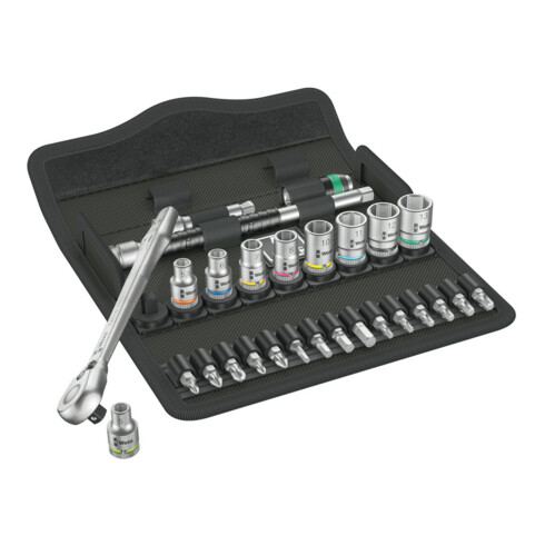 Wera Werk Zyklop Metall-Knarrensatz 1/4"-Antrieb, 28-tlg 004018
