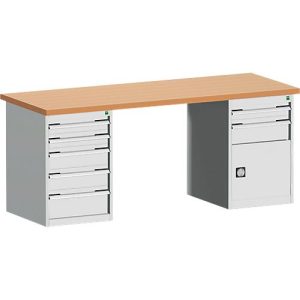 Werkbank W-2078-2.13, lichtgrau Werkbank W-2078-2.13, lichtgrau