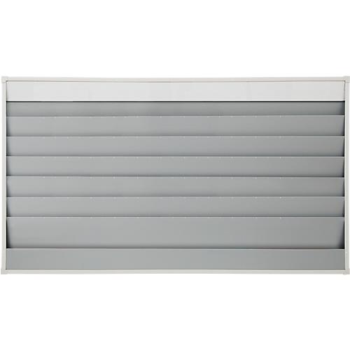 Werkstattplaner Eichner, breite Ausführung, 6 Schienen, für bis zu 30 Auftragstaschen des Formates A4, B 1580 x H 900 mm, Kunststoff, grau
