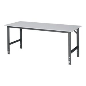 Werktisch Tom B2000xT800xH760-1080mm Arbeitsplatte Melamin Gestell anthrazitgrau Werktisch Tom B2000xT800xH760-1080mm Arbeitsplatte Melamin Gestell anthrazitgrau