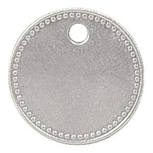 Werkzeugmarken Alu.D27,5mm m.Perlrand Werkzeugmarken Alu.D27,5mm m.Perlrand