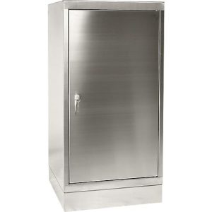Werkzeugschrank, Edelstahl, Höhe 1050 mm, 1 Schublade, 2 Böden Werkzeugschrank, Edelstahl, Höhe 1050 mm, 1 Schublade, 2 Böden