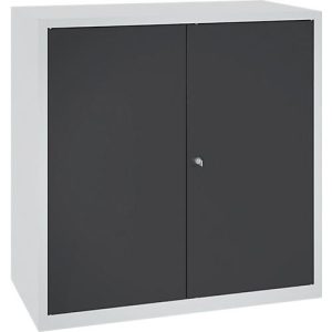 Werkzeugschrank, Sicherheitsschloss, 2 Einlegeböden & 1 Schublade, B 1000 x T 500 x H 1000 mm, Stahlblech, lichtgrau/anthrazit Werkzeugschrank, Sicherheitsschloss, 2 Einlegeböden & 1 Schublade, B 1000 x T 500 x H 1000 mm, Stahlblech, lichtgrau/anthrazit