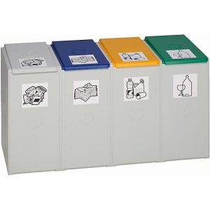 Wertstoff-Sammelsystem 2000, 40 Liter, Vierer-Element, Lieferung ohne Deckel! Wertstoff-Sammelsystem 2000, 40 Liter, Vierer-Element, Lieferung ohne Deckel!