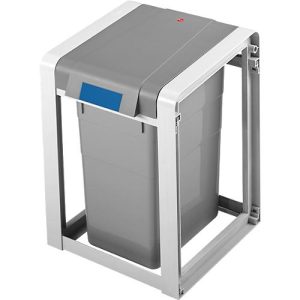 Wertstoffsammler Hailo ProfiLine Öko L, Basismodul, Volumen 19 l, mit Inneneimer, L 395 x B 310 x H 450 mm, Kunststoff, grau Wertstoffsammler Hailo ProfiLine Öko L, Basismodul, Volumen 19 l, mit Inneneimer, L 395 x B 310 x H 450 mm, Kunststoff, grau