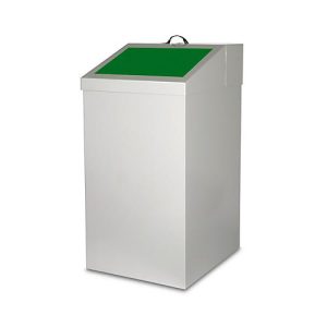 Wertstoffsammler, Volumen 54 l, mit Inneneimer, Stahl verzinkt, B 340 x T 380 x H 650 mm, grün Wertstoffsammler, Volumen 54 l, mit Inneneimer, Stahl verzinkt, B 340 x T 380 x H 650 mm, grün