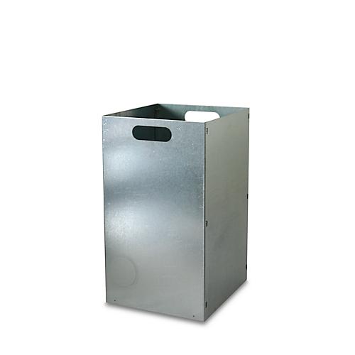 Wertstoffsammler, Volumen 87 l, mit Inneneimer, Stahl verzinkt, B 340 x T 380 x H 900 mm, gelb