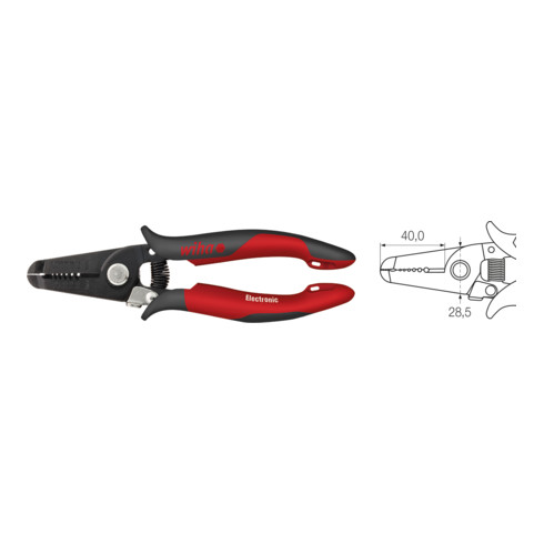 Wiha Abisolierzange Electronic Abisolierstationen 0,4-1,3 mm 165 mm