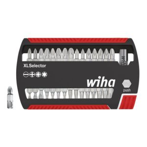 Wiha Bit Set XLSelector Sicherheitsbits Standard 25 mm gemischt 31-tlg. 1/4″, Tri-Wing/Spanner/Innensechskant mit Bohrung/Torq-Set/Torx mit Loch/Innenvierkant Wiha Bit Set XLSelector Sicherheitsbits Standard 25 mm gemischt 31-tlg. 1/4″, Tri-Wing/Spanner/Innensechskant mit Bohrung/Torq-Set/Torx mit Loch/Innenvierkant