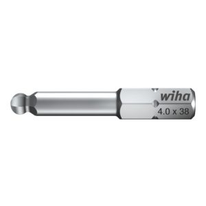 Wiha Bit Standard Sechskant-Kugelkopf 1/4″ 5,0 x 38 mm Wiha Bit Standard Sechskant-Kugelkopf 1/4″ 5,0 x 38 mm