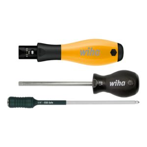 Wiha Drehmoment-Schraubendreher TorqueVario®-S ESD variabel einstellbare Drehmomentbegrenzung 0,5-2,0 Nm, 4 mm